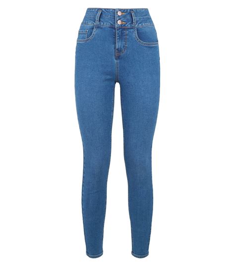 m&s bright blue skinny jeans.